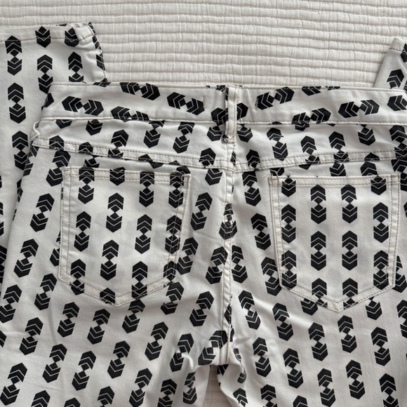 Free People Arrowhead Skinny Jeans in Black and White (Size 28) - Picture 4 of 9